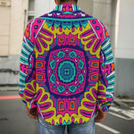 Colorful Mandala Bohemian Pattern Print Men's Shirt Jacket