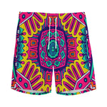 Colorful Mandala Bohemian Pattern Print Men's Sports Shorts