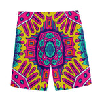 Colorful Mandala Bohemian Pattern Print Men's Sports Shorts