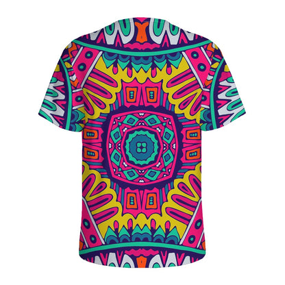 Colorful Mandala Bohemian Pattern Print Men's Sports T-Shirt