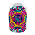 Colorful Mandala Bohemian Pattern Print Mesh Laundry Hamper