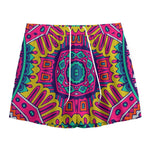 Colorful Mandala Bohemian Pattern Print Mesh Shorts