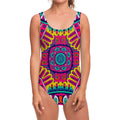 Colorful Mandala Bohemian Pattern Print One Piece Swimsuit