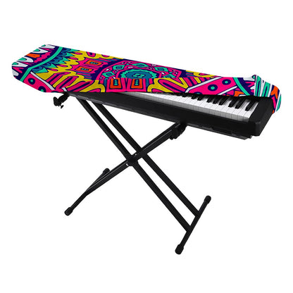 Colorful Mandala Bohemian Pattern Print Piano Keyboard Cover