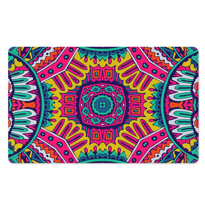 Colorful Mandala Bohemian Pattern Print Polyester Doormat