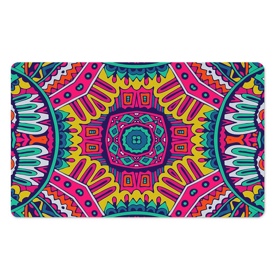 Colorful Mandala Bohemian Pattern Print Polyester Doormat