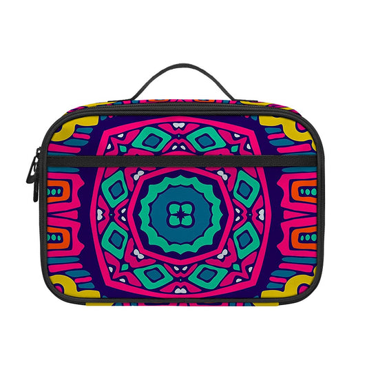 Colorful Mandala Bohemian Pattern Print Portable Lunch Bag