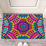 Colorful Mandala Bohemian Pattern Print Rubber Doormat