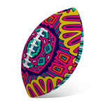 Colorful Mandala Bohemian Pattern Print Rugby Ball