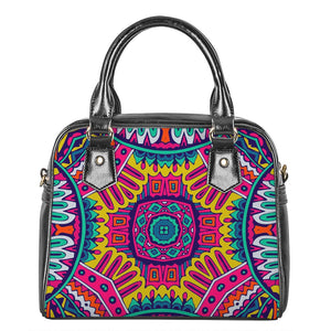 Colorful Mandala Bohemian Pattern Print Shoulder Handbag