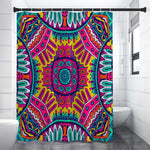 Colorful Mandala Bohemian Pattern Print Shower Curtain