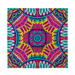 Colorful Mandala Bohemian Pattern Print Silk Bandana