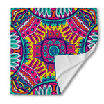 Colorful Mandala Bohemian Pattern Print Silk Bandana