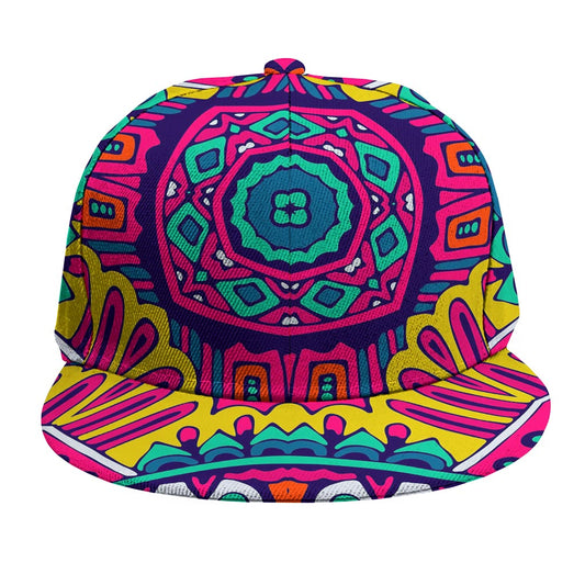 Colorful Mandala Bohemian Pattern Print Snapback Cap