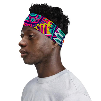 Colorful Mandala Bohemian Pattern Print Sports Headband