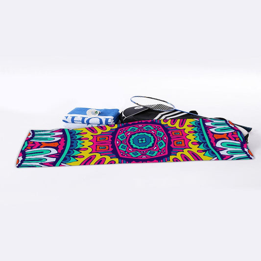 Colorful Mandala Bohemian Pattern Print Sports Towel