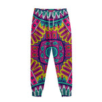 Colorful Mandala Bohemian Pattern Print Sweatpants