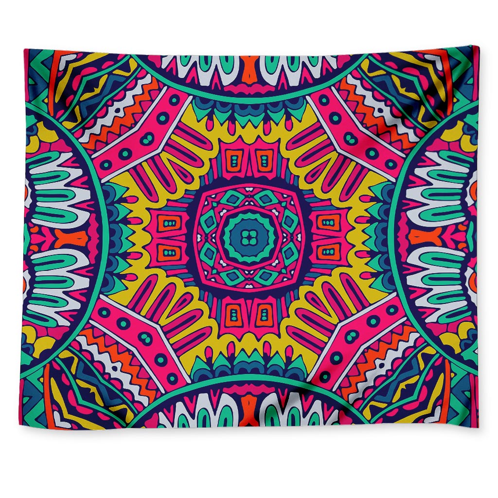 Colorful Mandala Bohemian Pattern Print Tapestry