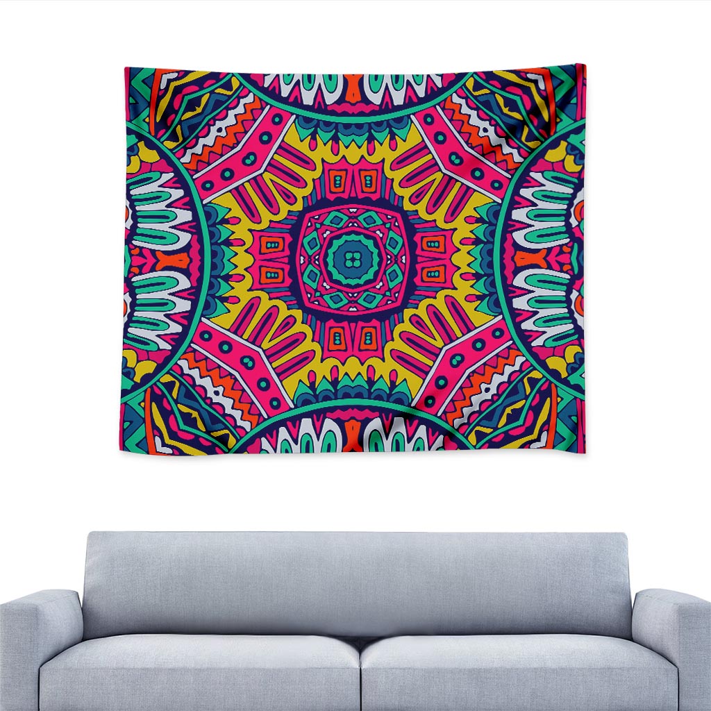 Colorful Mandala Bohemian Pattern Print Tapestry