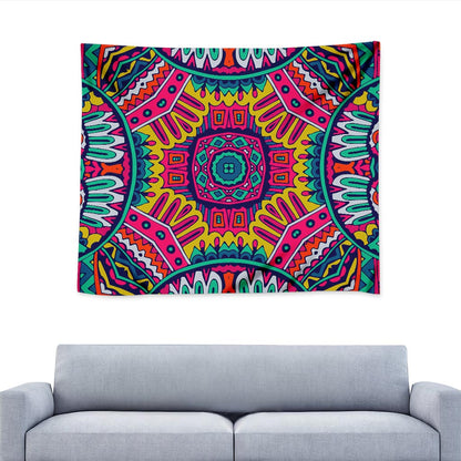 Colorful Mandala Bohemian Pattern Print Tapestry