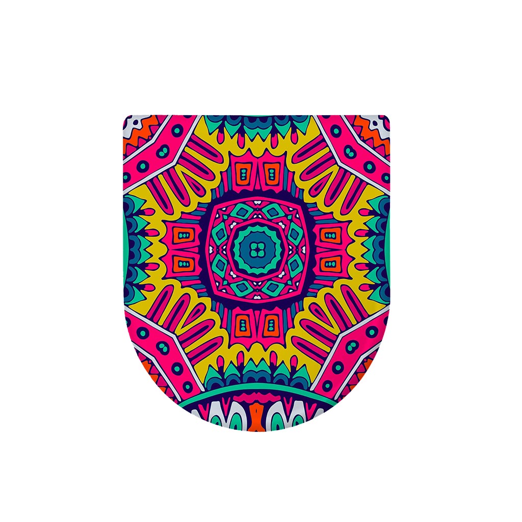Colorful Mandala Bohemian Pattern Print Toilet Lid Cover