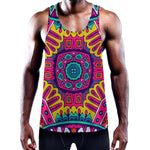Colorful Mandala Bohemian Pattern Print Training Tank Top