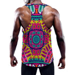 Colorful Mandala Bohemian Pattern Print Training Tank Top