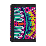 Colorful Mandala Bohemian Pattern Print Trifold Wallet