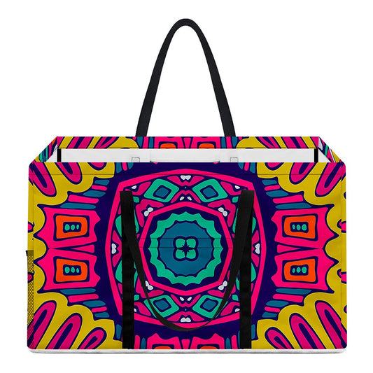 Colorful Mandala Bohemian Pattern Print Utility Tote Bag