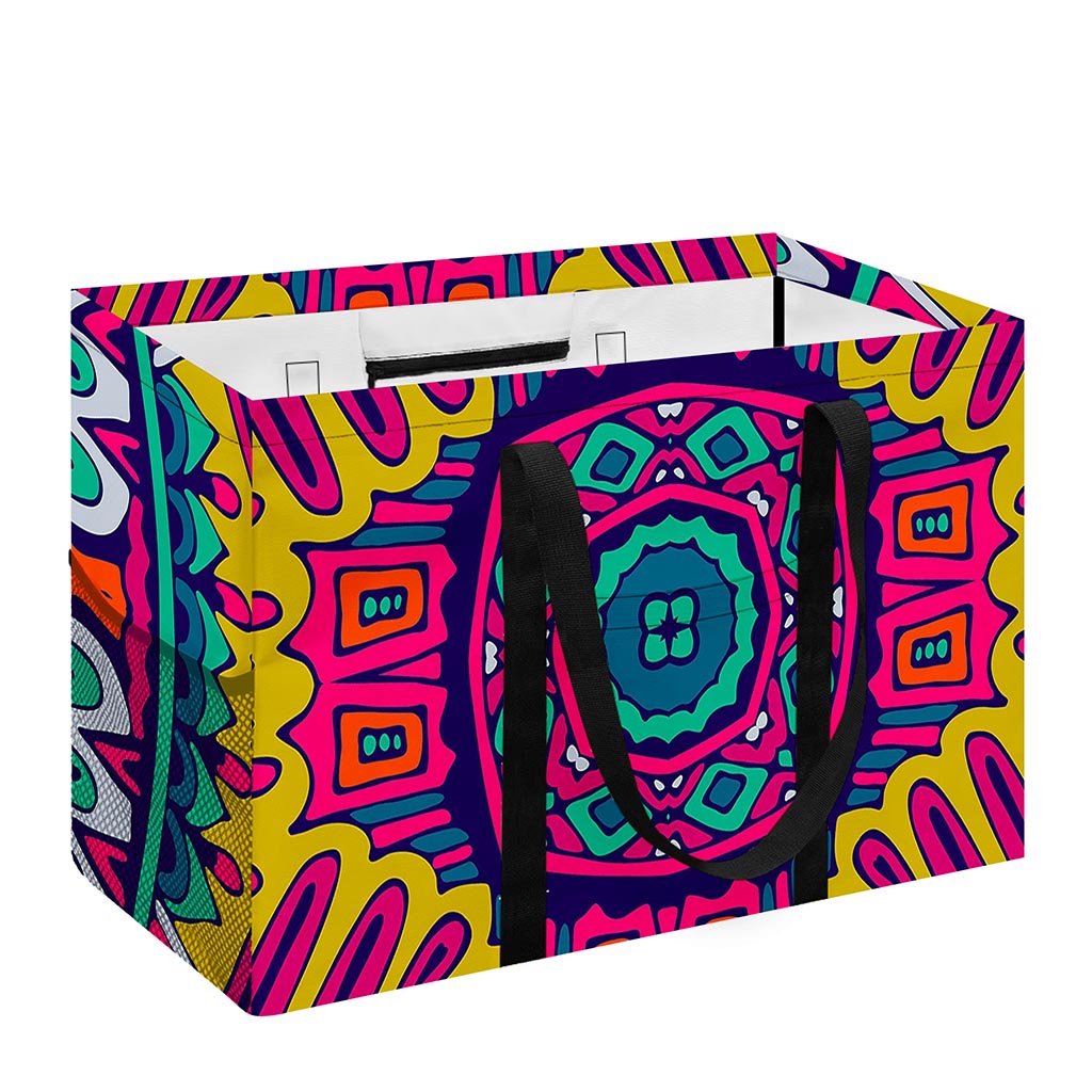 Colorful Mandala Bohemian Pattern Print Utility Tote Bag