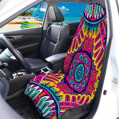 Colorful Mandala Bohemian Pattern Print Waterproof Car Seat Cover