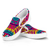 Colorful Mandala Bohemian Pattern Print White Slip On Sneakers