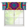 Colorful Mandala Bohemian Pattern Print Window Valance