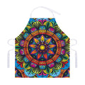Colorful Mandala Print Adjustable Apron