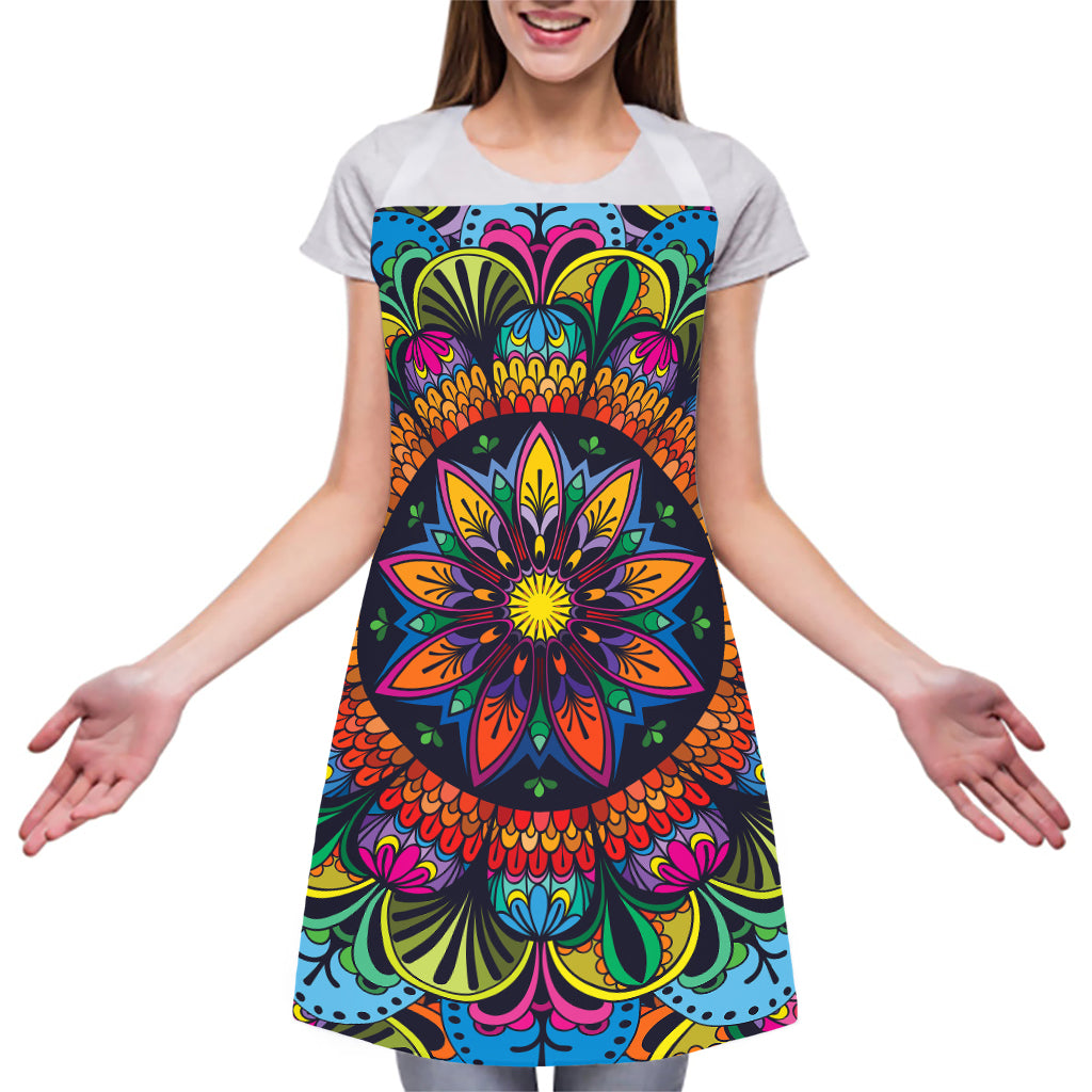 Colorful Mandala Print Adjustable Apron