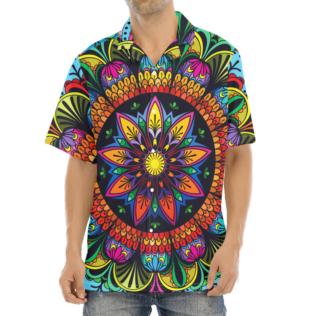 Colorful Mandala Print Aloha Shirt