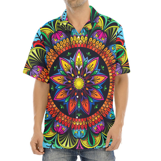 Colorful Mandala Print Aloha Shirt