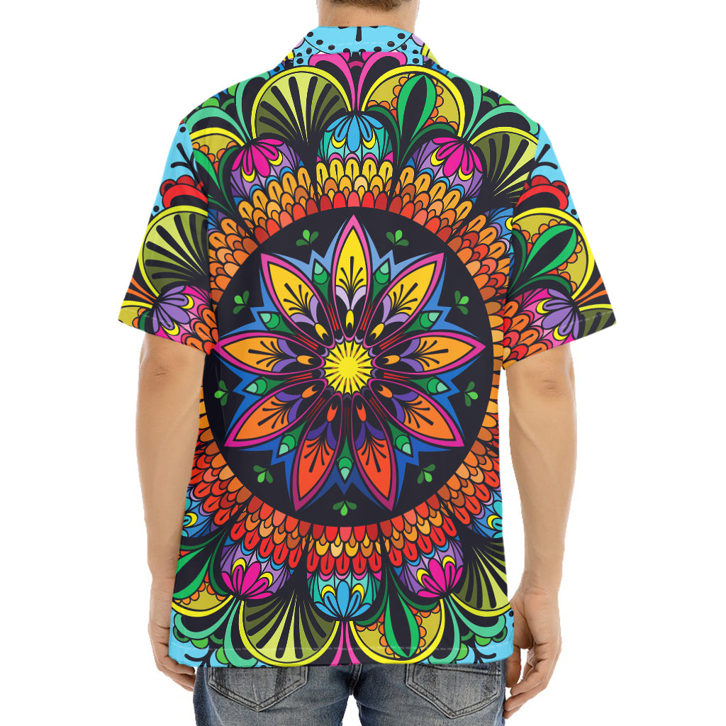 Colorful Mandala Print Aloha Shirt