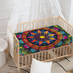 Colorful Mandala Print Baby Crib Sheet