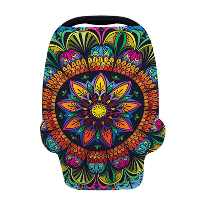 Colorful Mandala Print Baby Seat Cover