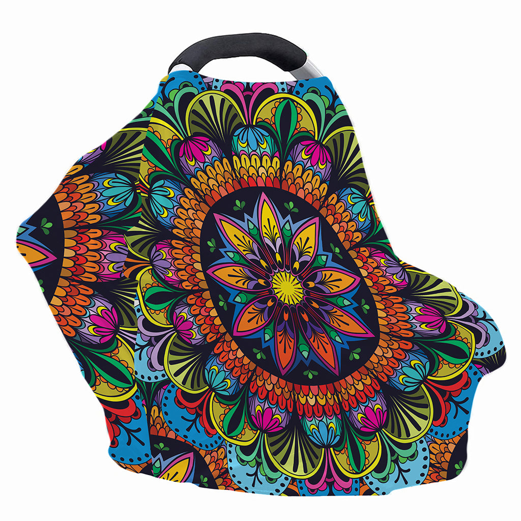 Colorful Mandala Print Baby Seat Cover