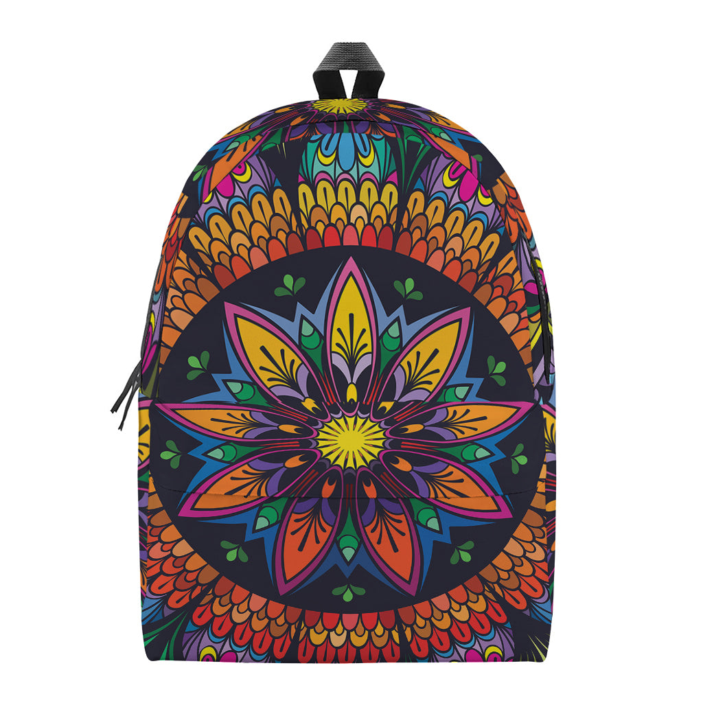 Colorful Mandala Print Backpack