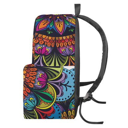 Colorful Mandala Print Backpack