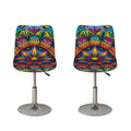 Colorful Mandala Print Bar Stool Covers