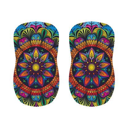 Colorful Mandala Print Bar Stool Covers