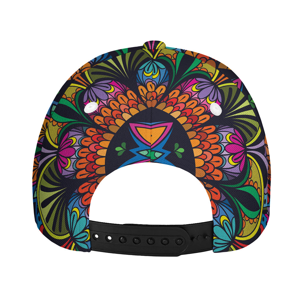 Colorful Mandala Print Baseball Cap
