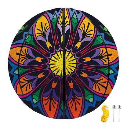 Colorful Mandala Print Basketball