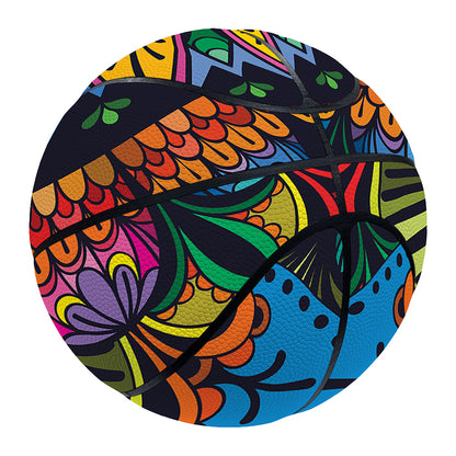 Colorful Mandala Print Basketball
