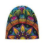 Colorful Mandala Print Beanie