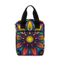 Colorful Mandala Print Bible Tote Bag